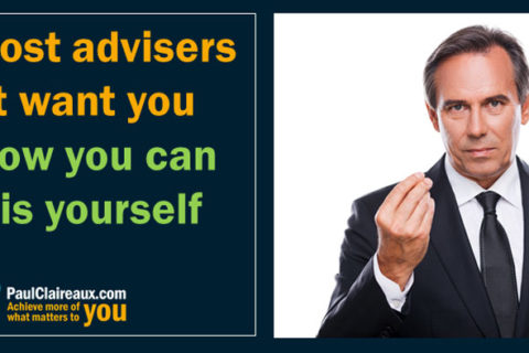 Why advisers don't want you