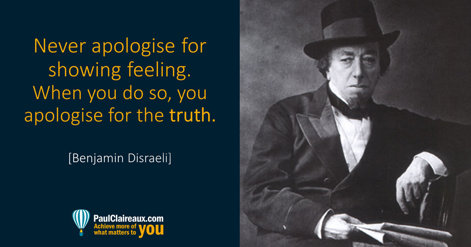 Disraeli. Never Apologise