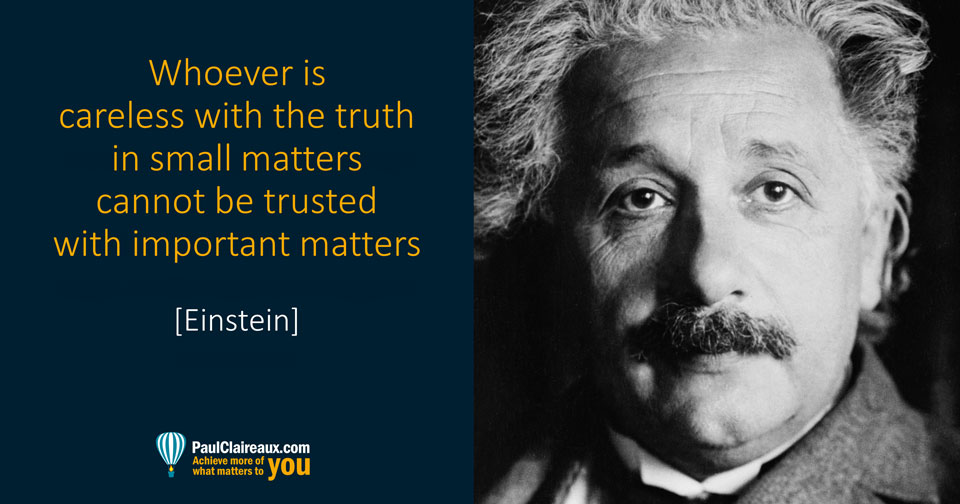 Einstein. Careless with the truth