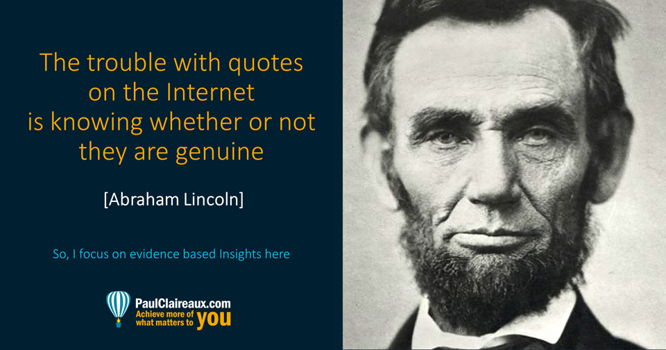 Lincoln. Quotes on the internet