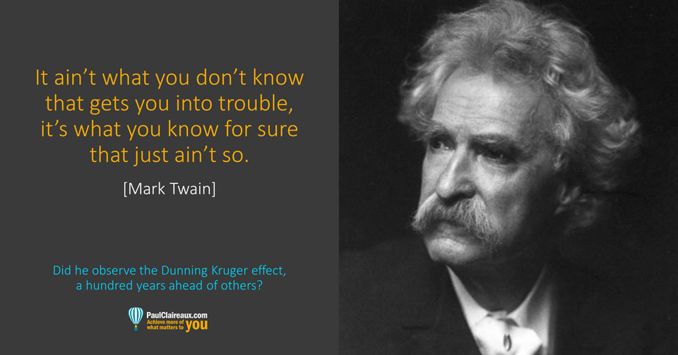 Twain. What you know for sure