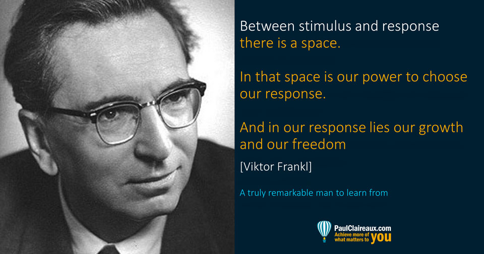 Frankl. Stimulus and Response. Paul Claireaux