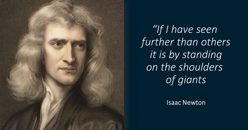 Newton. On the shoulders of giants