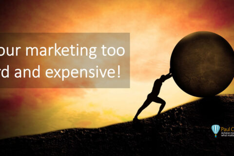 Marketing too hard and expensive. Paul Claireaux