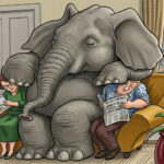 Elephant in the room. Paul Claireaux